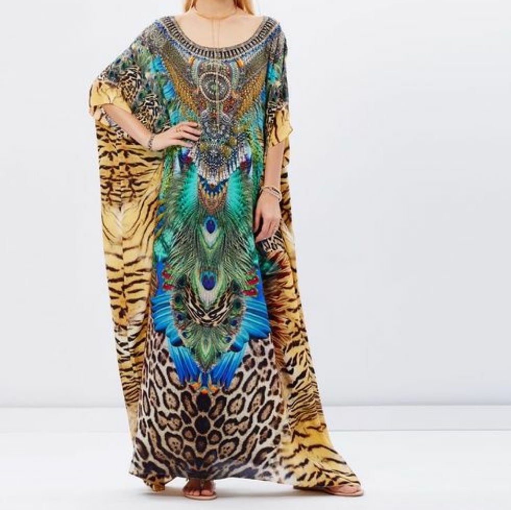 Camilla Franks 'Roar of The Wild' Silk Kaftan